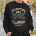 ロイヤルエンフィールドwdReクラシックモーターサイクルww2 長袖tシャツ スウェットシャツ 彼への贈り物