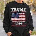ヴィンテージ ドナルド トランプ 2024 テイク アメリカ バック 長袖tシャツ スウェットシャツ 彼への贈り物