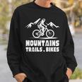 ヴィンテージ マウンテンバイク メンズ レディース バイカー Mtb トレイルバイク 長袖tシャツ スウェットシャツ 彼への贈り物