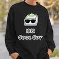 冷奴 Cool Guy クールガイ（おかしな日本語）間違い 英語 豆腐 キャラ 【変なデザイン屋さん】面白い ギャグ スウェットシャツ 彼への贈り物