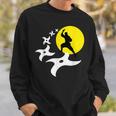忍者訓練道場tシャツ 黒手裏剣ライトtシャツ スウェットシャツ 彼への贈り物