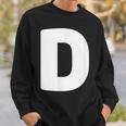 文字d 大文字 アルファベット モノグラム イニシャル スウェットシャツ 彼への贈り物