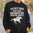 最高の父親には馬に乗る娘がいる 長袖tシャツ スウェットシャツ 彼への贈り物
