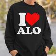 私はすべての名前が大好きです スウェットシャツ 彼への贈り物