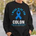結腸直腸癌 I Wear Blue For Colon Cancer Awareness スウェットシャツ 彼への贈り物