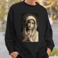 聖母マリア マリア カトリック絵画 長袖tシャツ スウェットシャツ 彼への贈り物