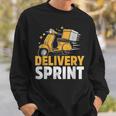 配達 スプリント 配達員 パッケージ 配達 スウェットシャツ 彼への贈り物