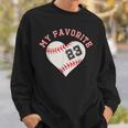 野球選手23ジャージー衣装 No＃23スポーツファンギフト Baseball Jersey Number 23 スウェットシャツ 彼への贈り物