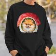 面白いtシャツ ポメラニアン 犬 イヌ 寿司 メンズ 犬好き グッズ かわいい おもしろ 面白い 服 ネタ スウェットシャツ 彼への贈り物