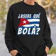 面白いキューバのハバナキューバの旗、アセレ・ケ・ボラ 長袖tシャツ スウェットシャツ 彼への贈り物