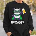 面白いパンダパンダビールドリンカー パンダビール スウェットシャツ 彼への贈り物