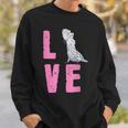 面白い鳥の恋人の贈り物-タイハクオウム スウェットシャツ 彼への贈り物