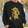 黄金龍 龍 幸運 富裕 幸せ 星 スウェットシャツ 彼への贈り物