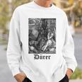 Albrecht Dürer Durer クリスチャンアート メランコリア ホワイト 長袖tシャツ スウェットシャツ 彼への贈り物