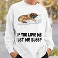 Cute Leonberger If You Love Me Let Meleep パジャマ スウェットシャツ 彼への贈り物