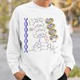 Dna ダブルヘリックス 化学式 分子 サイエンスアート スウェットシャツ 彼への贈り物