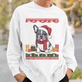 French Bulldog Santa Hat Frenchie Dog Ugly Christmas Sweater Sweatshirt Gifts for Him