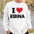 I Heart 海老名 日本ラブ日本土産 スウェットシャツ 彼への贈り物