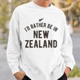 I'd Rather Be In New Zealand Nz Fern Kiwi ギフト スウェットシャツ 彼への贈り物