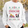 I Left My Frenchie To Be Here French Bulldog Ugly Christmas Tri-Blend Sweatshirt Gifts for Him