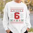 Number 6 Santa Ugly Christmas Sweatshirt Gifts for Him