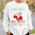 Weightlifting Workout Gym Santa Christmas Ugly Sweater Xmas Tri-Blend Sweatshirt Gifts for Him