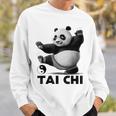 おもしろパンダ 動物 太極拳 格闘技 陰陽バランス スウェットシャツ 彼への贈り物