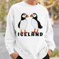 アイスランドのキュートなパフィン2個 スウェットシャツ 彼への贈り物