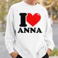 アイ・ラブ・アンナ スウェットシャツ 彼への贈り物