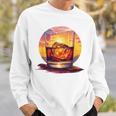 エレガントなウイスキーの夕日 スウェットシャツ 彼への贈り物