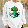 クールなブロッコリーdjミュージックパーティーバイブ面白いデザイン。 スウェットシャツ 彼への贈り物