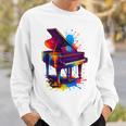 ピアノ ティー 楽器 ピアノ 長袖tシャツ スウェットシャツ 彼への贈り物