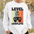 レベル 36 コンプリート 36Th 面白い 結婚記念日 カップル向け スウェットシャツ 彼への贈り物