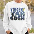 ヴィンセント・ヴァン・ゴッホ作「星月夜」 テキスト ミュージアムアート スウェットシャツ 彼への贈り物