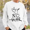 不戦の鳩 世界平和の象徴 ホープ・ハーモニー・フェスティバル No War Dove Of Wolrd Peace 長袖tシャツ スウェットシャツ 彼への贈り物