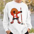 愉快なダビングプードル カナダ アイスホッケーファン ウィンタースポーツ スウェットシャツ 彼への贈り物