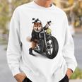 柴犬 いばけん 犬 バイク バイカー 長袖tシャツ スウェットシャツ 彼への贈り物