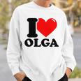私はオルガが大好き スウェットシャツ 彼への贈り物