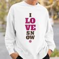 雪の冬が大好き スウェットシャツ 彼への贈り物