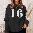 16番 16番 番号付き スウェットシャツ 彼女への贈り物