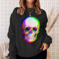 3Dスカル。 スウェットシャツ 彼女への贈り物