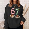 6 7 Meme 67 Christmas Pajamas Holiday Gen Alpha Slang Sweatshirt Gifts for Her
