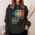 Amped Upince 1956 レトロ 誕生日 ギター 音楽 誕生年 スウェットシャツ 彼女への贈り物