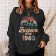 Awesomeince 1960 パームツリー 66歳の誕生日 スウェットシャツ 彼女への贈り物