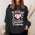 Baseballister At Heart プレイヤーズシスター、ベースボールシス スウェットシャツ 彼女への贈り物