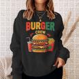 Berger Crew Hamburger Cheeseburger Fast Food Lovers スウェットシャツ 彼女への贈り物