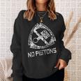 Car Enthusiast No Pistons ロータリーエンジン ウィンケル 長袖tシャツ スウェットシャツ 彼女への贈り物