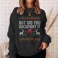 But Did You Document It Office Christmas Ugly Sweater Sweatshirt Gifts for Her
