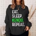 Eatleep Kendo Repeat 面白い格闘技コンバット スウェットシャツ 彼女への贈り物