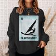 El Windsurf メキシカンウインドサーフィンカード スウェットシャツ 彼女への贈り物
